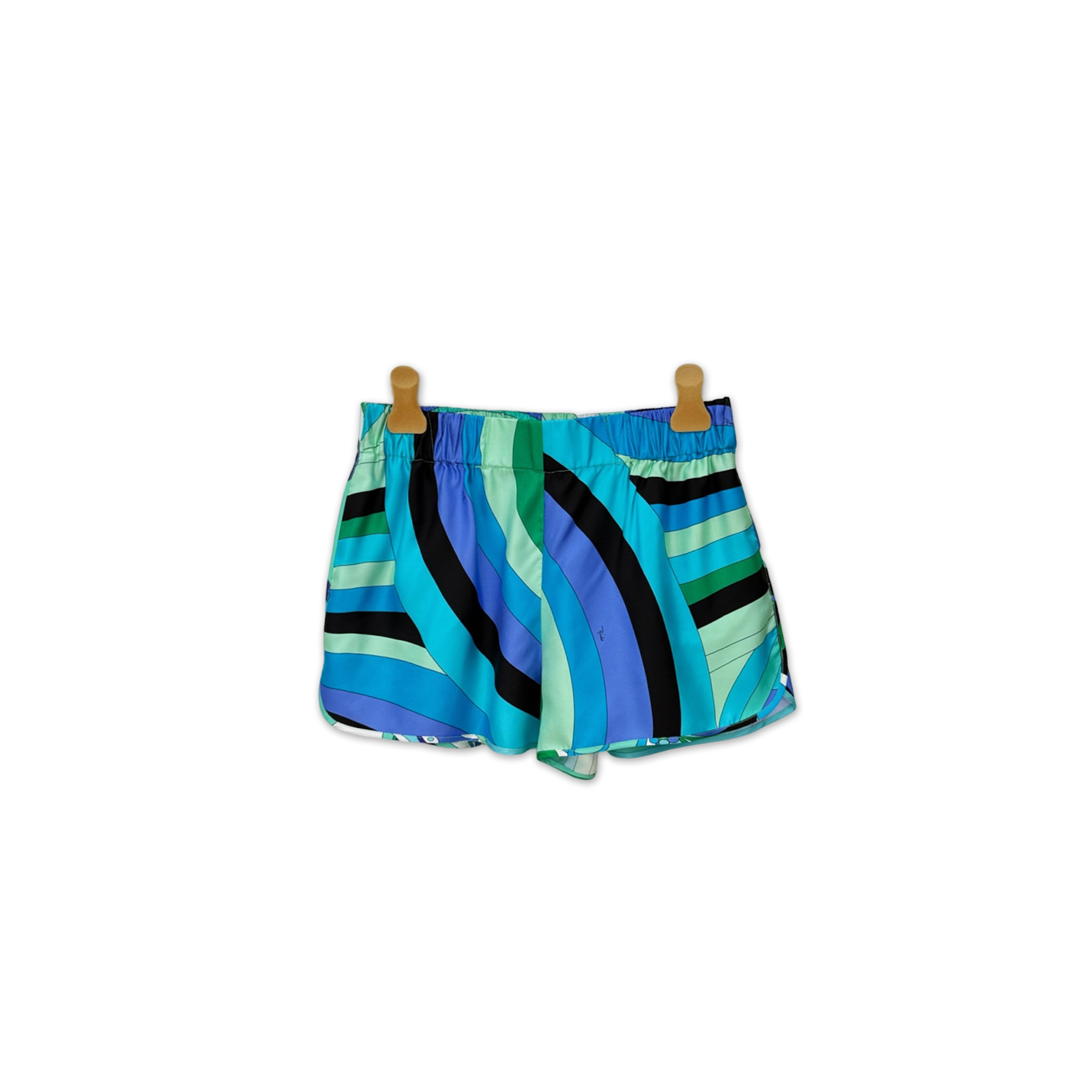 PUCCI IRIDE SILK SATIN SHORTS